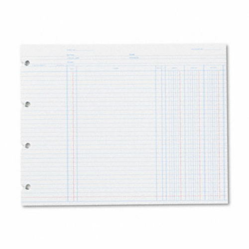 Wilson Jones N2D Accounting  9-1/4 x 11-7/8  100 Loose Sheets Pack