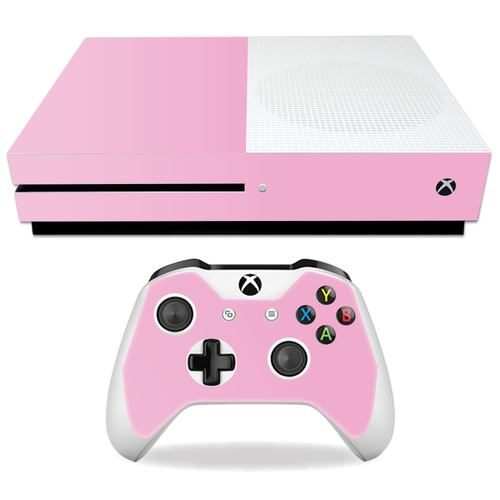 MightySkins MIXBONES-Solid Pink Skin Decal Wrap for Microsoft Xbox One