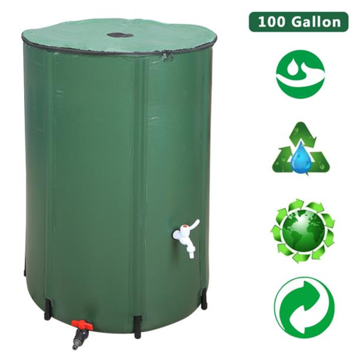 50/100 Gallon Folding Rainwater Barrel Water Collector