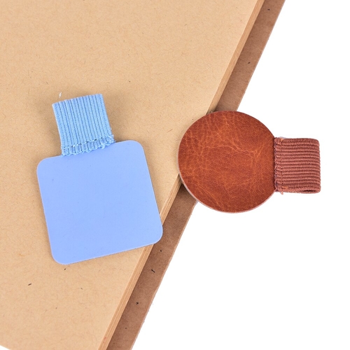 1PC Multifunction PU Leather Pen Clip Holder Stick