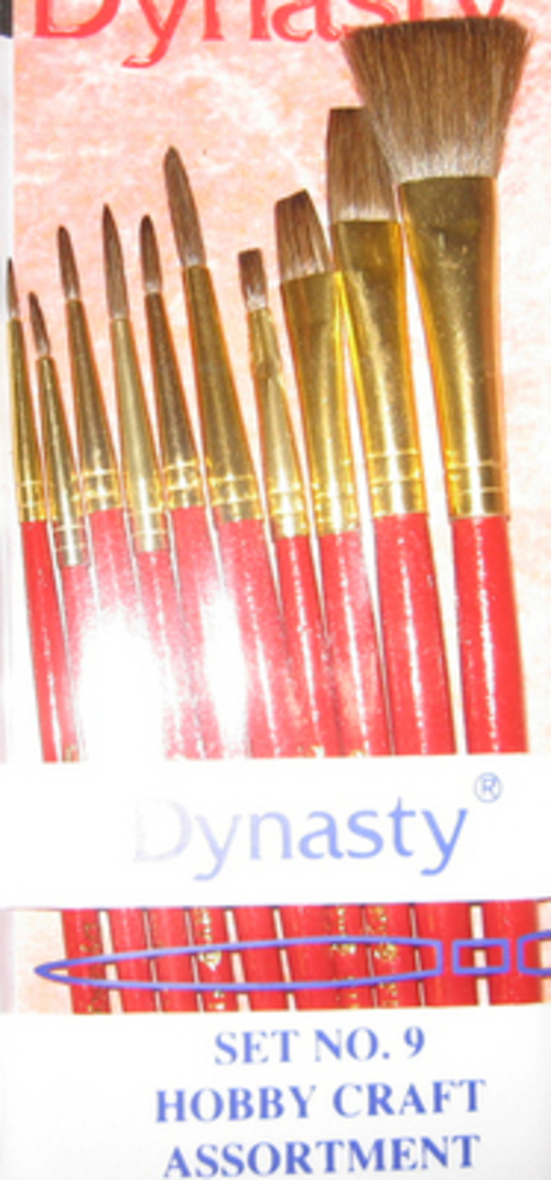 Dynasty Brush Set 9 Hobby & Craft- 10 Brush Set