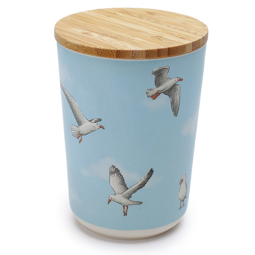 Seagull Bamboo Composite Medium Round Storage Jar