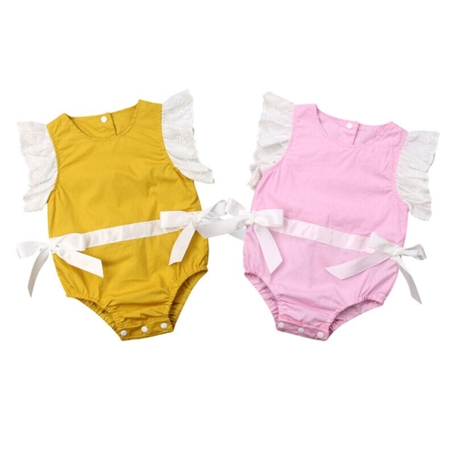 Infant Kid Baby Girl Bodysuits Clothes Lace