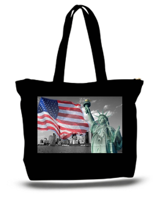 New York City Tribute Large Tote Grocery & Stuff Bag