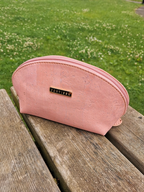 Main Salmon cork makeup bag image