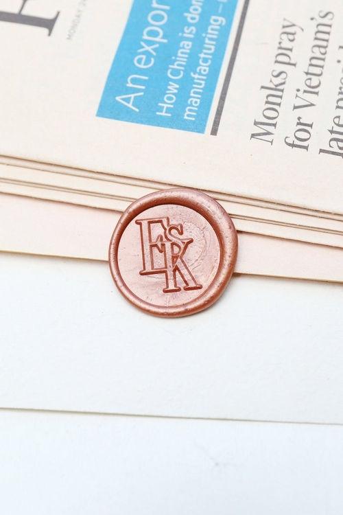 Custom initials Wedding wax seal stamp, Personalized