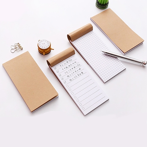 13.8*7cm Small Kraft Paper Notebook Cute