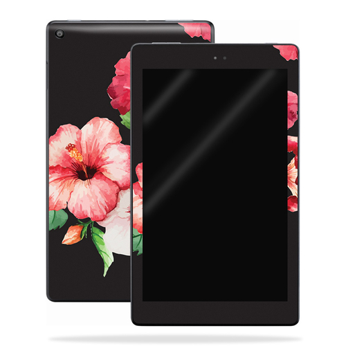 MightySkins AMKFHD8-Hibiscus Skin for Amazon Kindle Fire HD 8 2017 - H