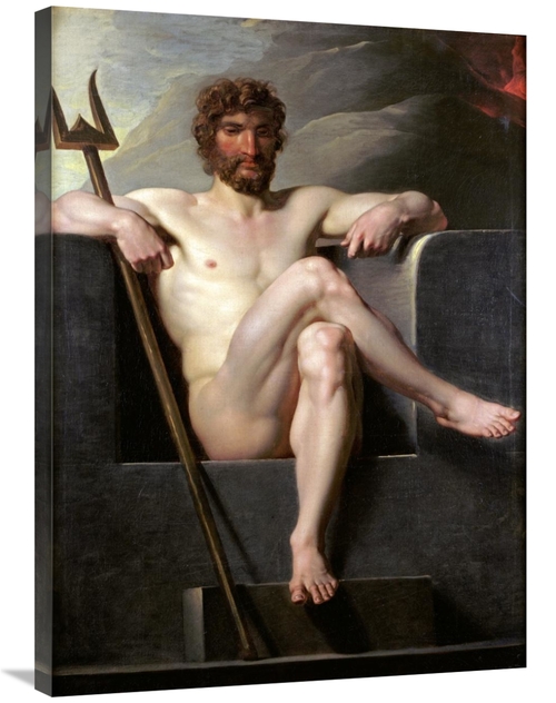 Global Gallery GCS-267998-36-142 36 in. Poseidon Enthroned Art Print -