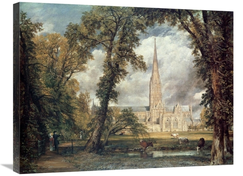 Global Gallery GCS-281906-30-142 30 in. Salisbury Cathedral Art Print 