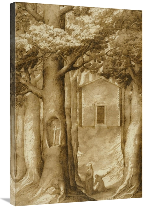 Global Gallery GCS-456096-2436-142 24 x 36 in. La Verna - The Chapel o