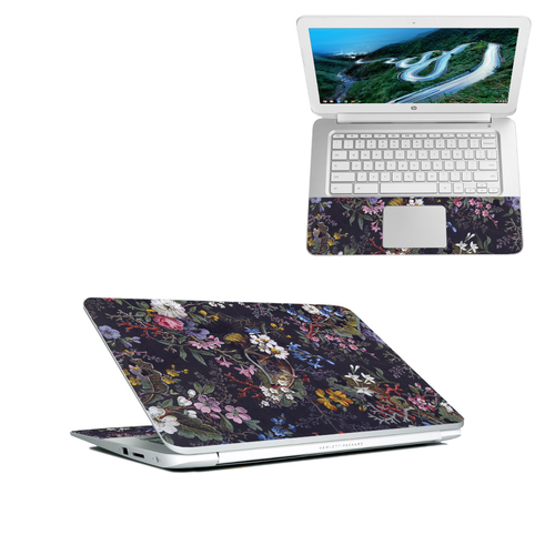 MightySkins HPCH1418-Midnight Blossom Skin for 14 in. 2018 HP Chromebo