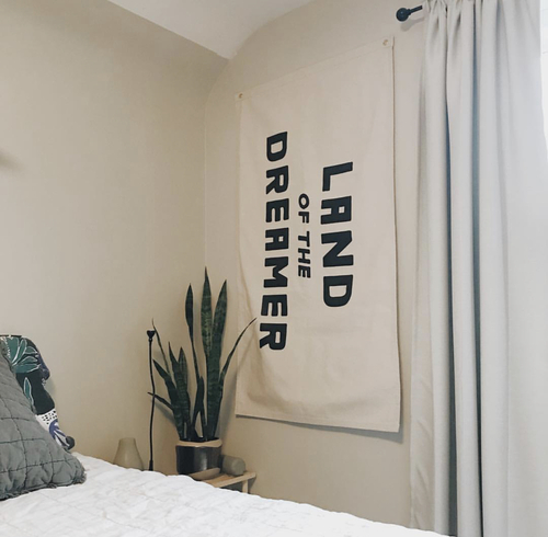 Land of the Dreamer Canvas Flag