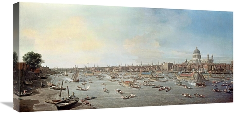 Global Gallery GCS-276957-30-142 30 in. London & the Thames Art Print 