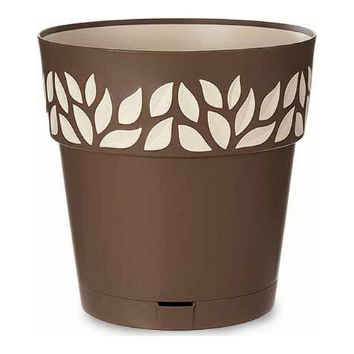 Self-watering flowerpot Stefanplast 3920311 Beige Brown Plastic 29 x