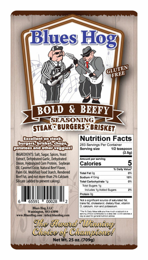 Blues Hog 8013865 Bold & Beefy Seasoning Rub, 25 oz
