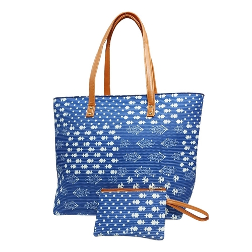 digital print Printed Cotton Tote Bag With Pouch