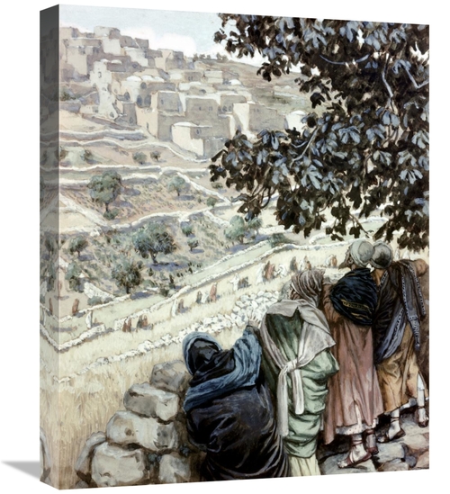 Global Gallery GCS-280289-22-142 22 in. Disciples Pluck Corn on the Sa