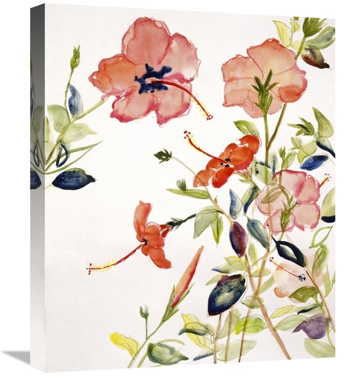 22 in. Hibiscus Flowerpiece Art Print - Sir Roy Calne