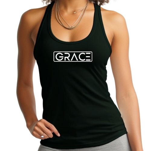 Womens Fitness Tank Top Graphic T-shirt Grace