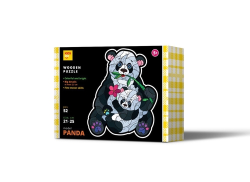 Wooden puzzle. PANDA. 52 pcs