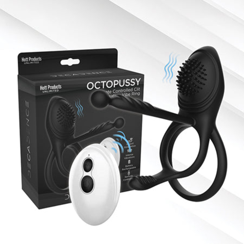 Decadence Octopussy Cock Ring/Clit/Anal Stimulator With Tentacles