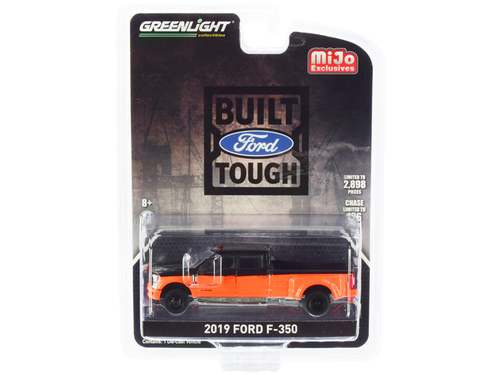 2019 Ford F-350 Super Duty Pickup Truck Orange and Black Limited