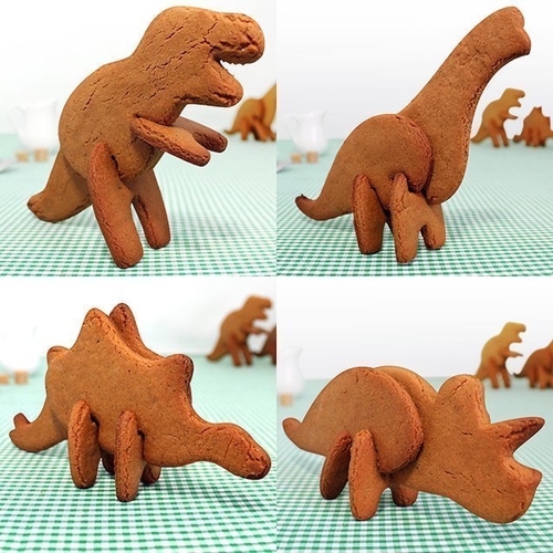  3D Dinosaur Cookie Cutters