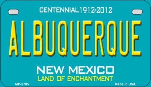 Smart Blonde MP-2785 7 x 4 in. Albuquerque Teal New Mexico Novelty Met