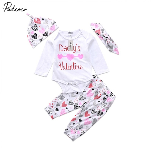 4Pcs Newborn Baby Boys Girls Christmas Clothes