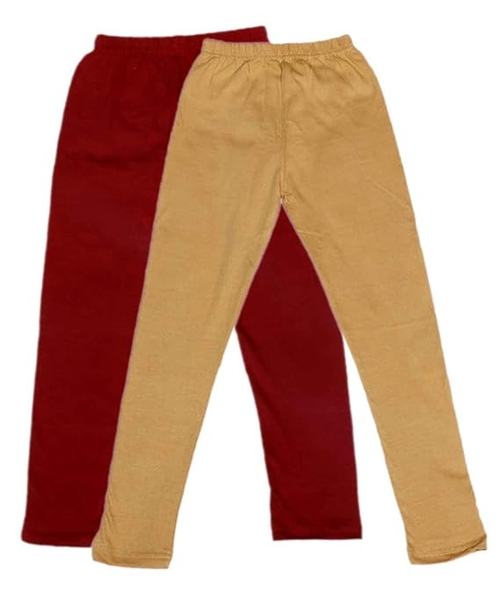 Kid's Cotton Leggings Pack of 2