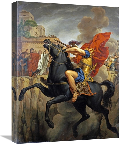 Global Gallery GCS-267986-22-142 22 in. The Death of Marcus Curtius Ar