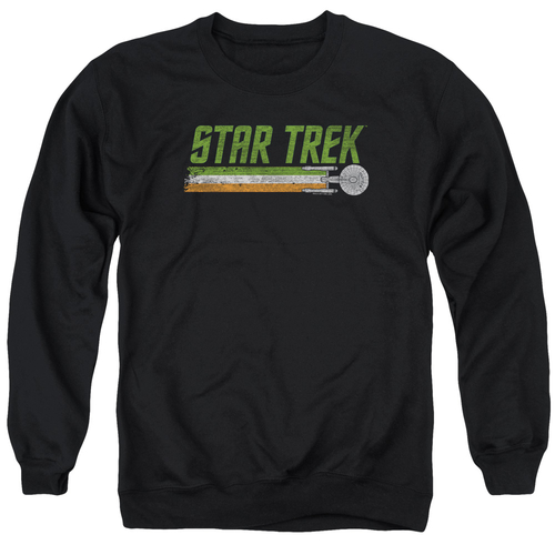 Trevco CBS2329-AS-2 Star Trek & Irish Enterprise Long Sleeve Adult Cre