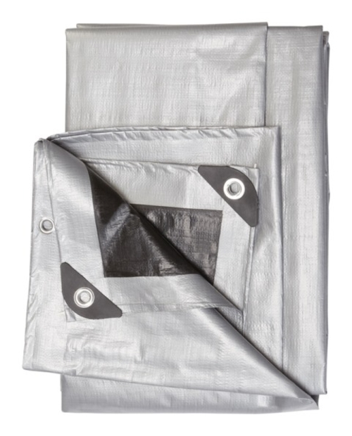 Projex PROJSB1220 Poly Tarps  Silver & Black - 12 x 20