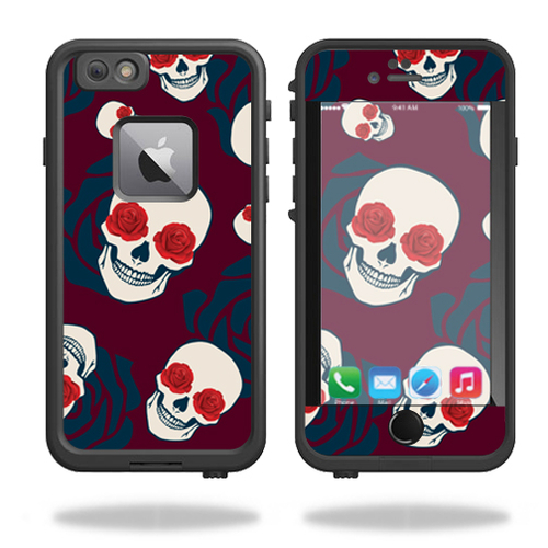 MightySkins LIFIP6PLFR-Skulls N Roses Skin for Lifeproof iPhone 6 Plus
