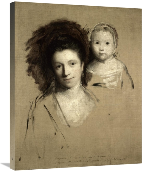 Global Gallery GCS-279707-30-142 30 in. Study of Giorgina & Her Daught