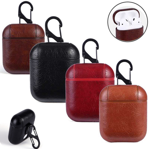 Genuine Leather Earphone Protective Case Skin