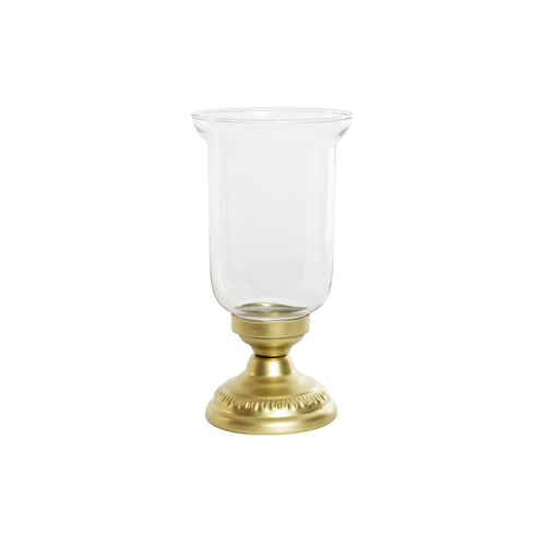 Candleholder DKD Home Decor Golden Metal Crystal 14 x 14 x 27 cm