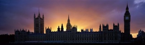 Panoramic Images PPI42202L Sunset Houses of Parliament & Big Ben Londo