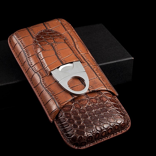 Genuine Leather Cigar Case