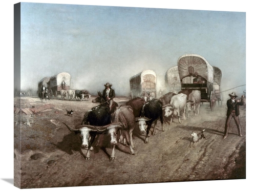 Global Gallery GCS-277110-30-142 30 in. Ships of the Plains Art Print 