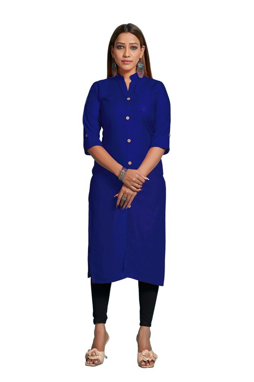 Layon Plain Fish Cut Ladies Kurti