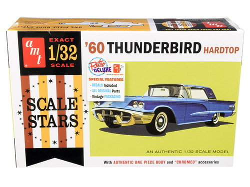 Skill 2 Model Kit 1960 Ford Thunderbird Hardtop \Scale Stars\" 1/32