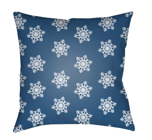 Surya HDY098-2020 Snowflakes Medium Throw Pillow, 20 x 20 x 4 in. 