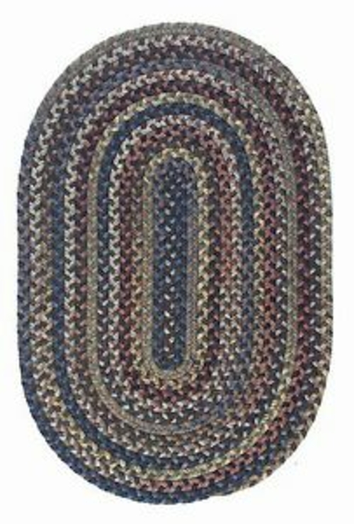 Colonial Mills Rug OH48R048X072 Oak Harbour - Dusk 4 ft. x 6 ft. Braid