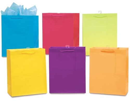 Small Matte Solid Color Bright Gift Bags