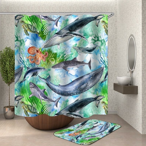 Ocean Animals Shower Curtain