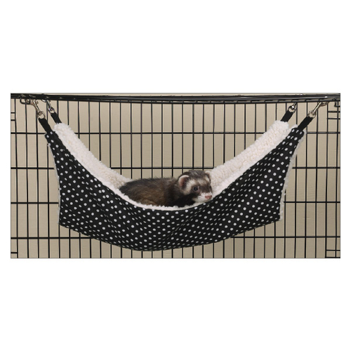 Polka Dot Cage Hammock Black & White