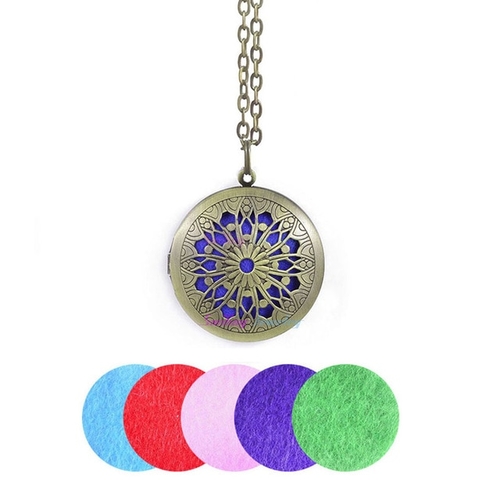 1pc Chain Pads Antique Bronze Aromatherapy Oil