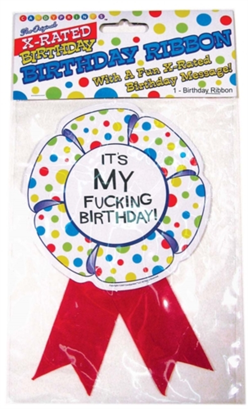 X-Rated Birthday Party Award Ribbon